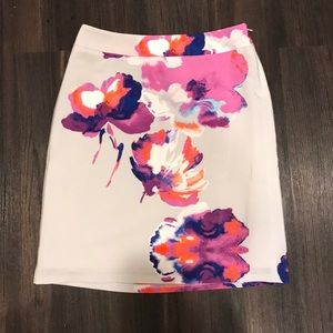 Floral pencil skirt